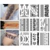 1 Piece Black Lace Temporary Tattoo Sticker Waterproof Eco Friendly Fake Body Art for Women