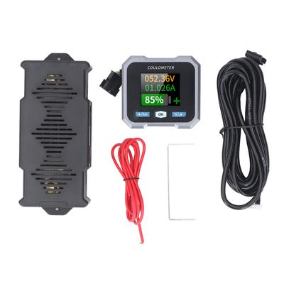 Bluetooth Battery Monitor Waterproof 400A 10?100V Shunt 1.8in Screen Battery Power Voltage Current