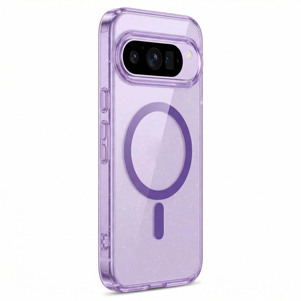 Applicable to Google pixel 11 magnetic mobile phone case googlepixel9pro star glitter transparent protective case