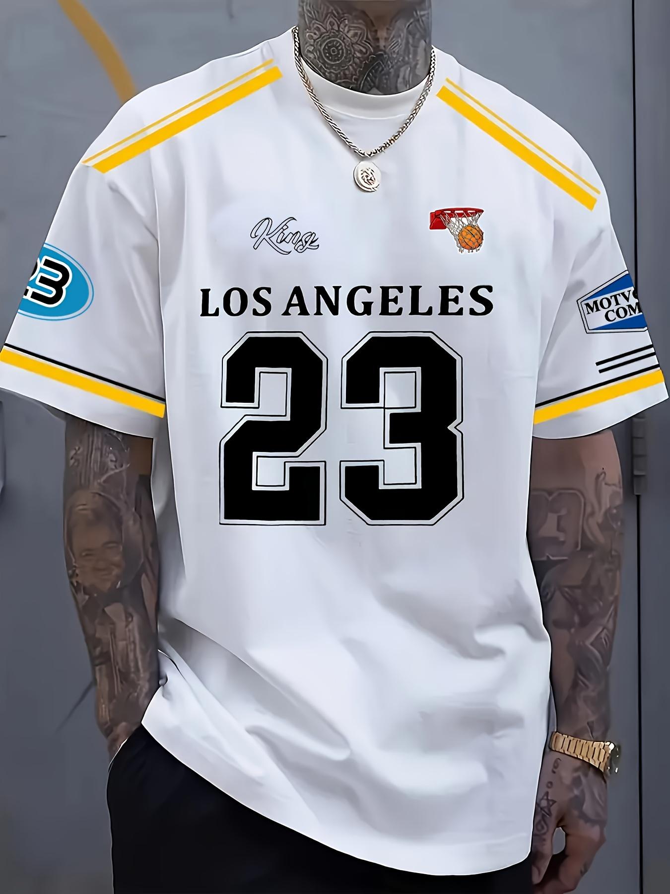 Men s Los Angeles Basketball Jersey T-Shirt S