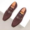 Fashion Italian Genuine Leather Men's Dress Shoes Fashion Business Loafers for Men Formal Shoes Moccasins Lightweight Driving Shoes