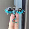 2026 Enamel pterosaur dragon brooch pin, Color Rhinestone Dinosaur Animal Suit Collar Pim Crystal Dragon Wings Bry Rosette Jacket Pim Jewelry