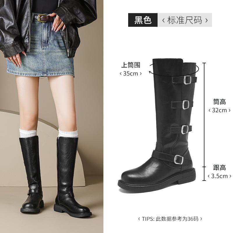 

Augustine Western Cowboy Boots Women 2025 Summer Brown Boots Xinjiang Travel Maillard Knight Boots Autumn 40