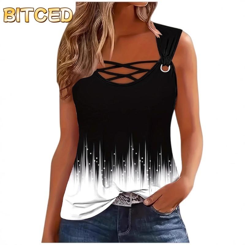 BITCED Women's Fashion Casual Sleeveless Blouses & Shirts