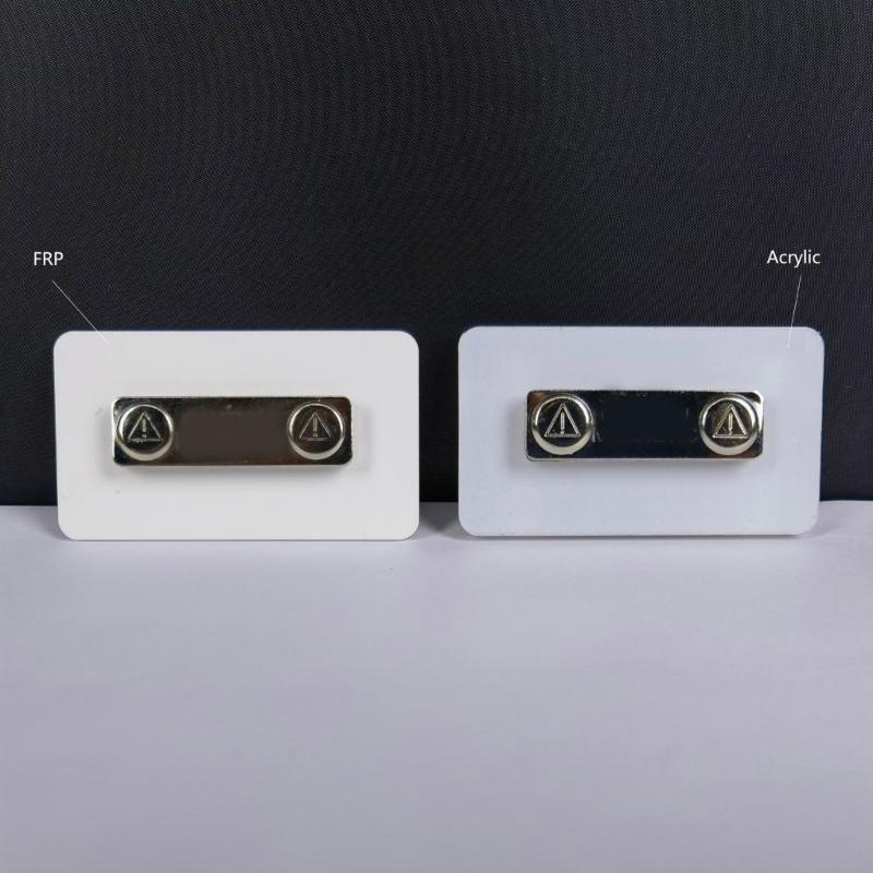 Fashionable Sturdy Acrylic Badge for Heat Transfer and Sublimation Techniques Personalize Designs Elegant Styles