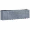 Wheelie Bin Storage Unit for 6 Bins Light Grey 408 X 77.5 X 121.5 Cm