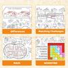 Thanksgiving Giant Coloring Poster, Paper Fall Turkey Themed Tablecloth for Party, Family Activities Games Crafts Gifts Decorations, 30 x 72 Inches