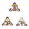 Cute Bunny Plush Backpack With Checkered Pattern For Daily Use And Storage