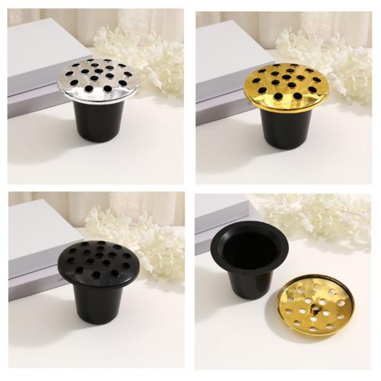Cemetery Flower Holder with Lid Graveyard Memorial Vase Cemetery Flowerpot for Flower Arrangement Cemetery Decorations