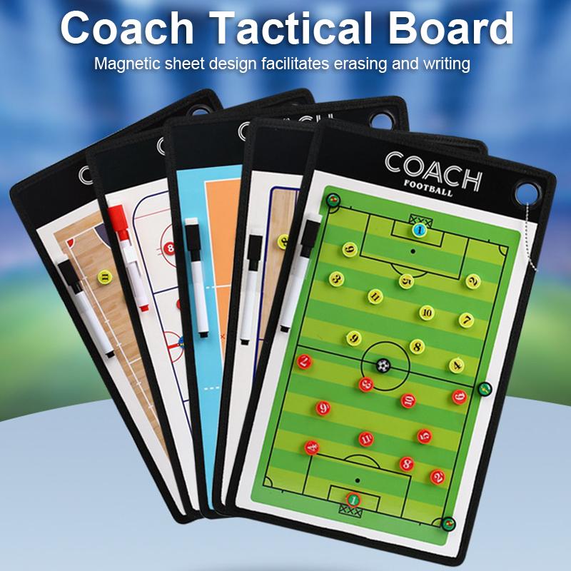 1 Set Lavagna Tattica Calcio Magnetica per Allenamento Partita Portatile Lavagna Strategica Allenatore di Calcio