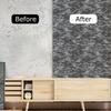 Retro-Farbe 3D selbstklebender Wandaufkleber für Wohnzimmerdekoration Tapete 35X38,5cm