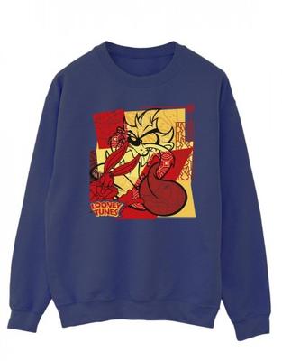 Mens Taz Bugs Rabbit New Year Sweatshirt