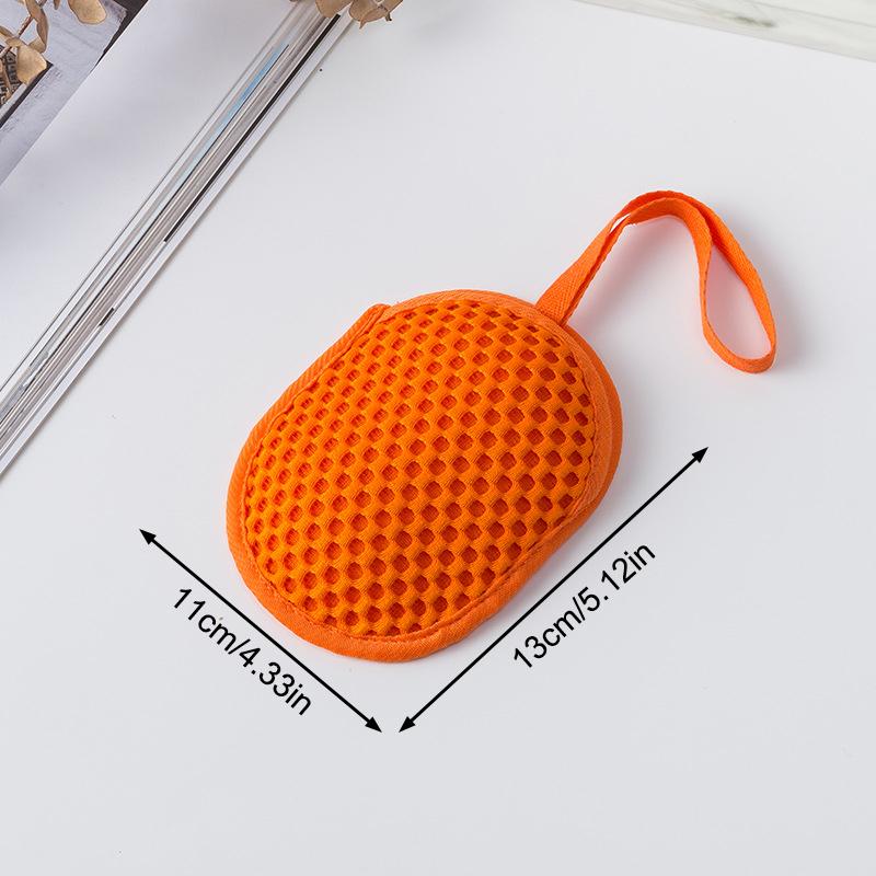 2-in-1 Bade-Luffa-Handschuh Doppelseitig Zum Entfernen von abgestorbenen Hautschüppchen und Schmutz Badehandschuh Duschlappen Schäumnetz Seifensäckchen Kann Seife hineinlegen