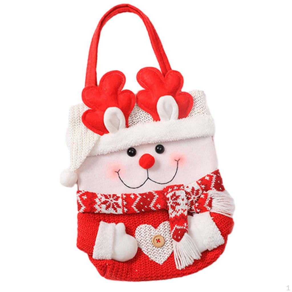 Christmas Candy Bag Treat Bags Handbag Tote Stocking Decorations Gift