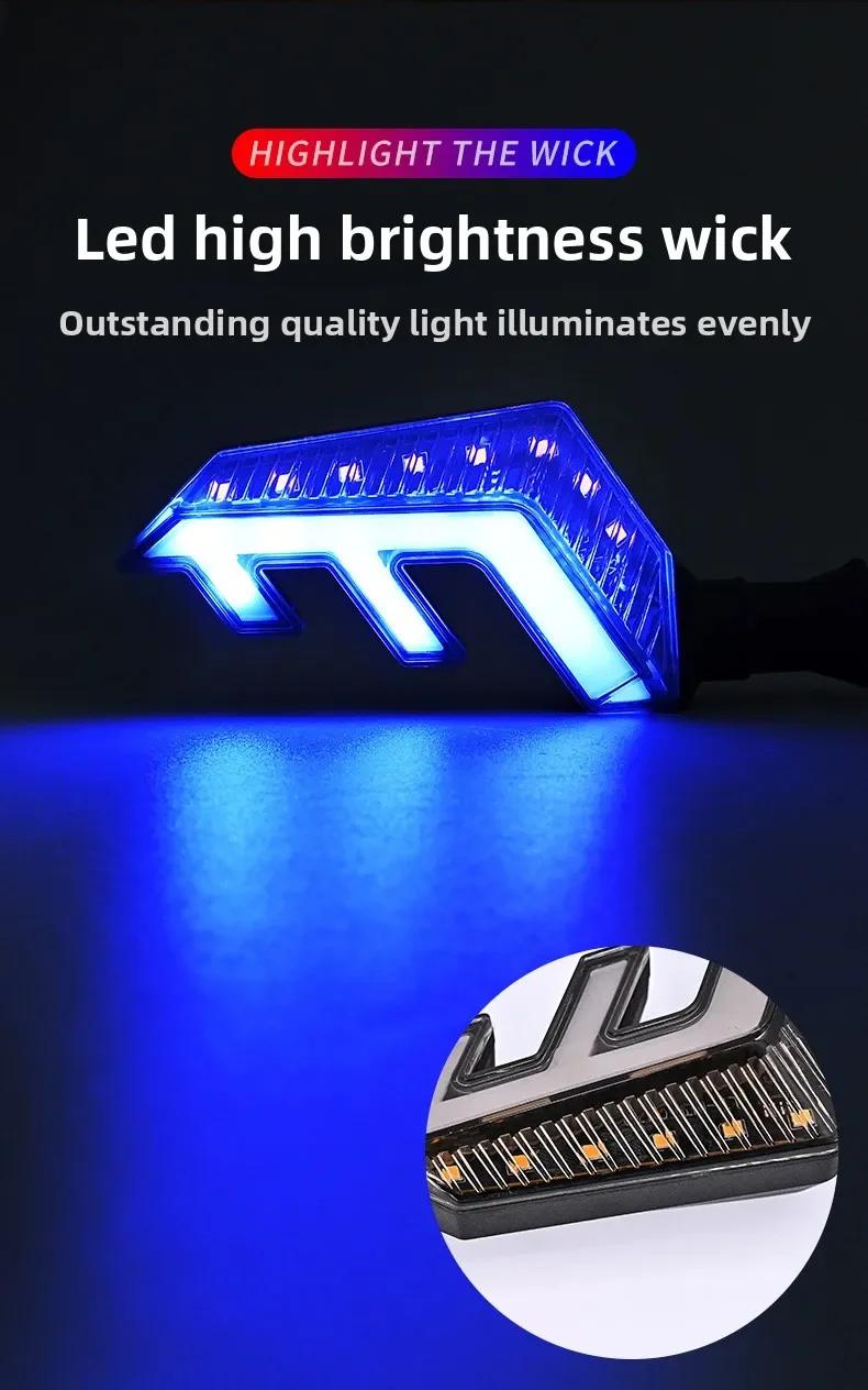 Angel Wings 12V Motorcycle and Electric Vehicle Modification LED Flow Turn Signal and Brake Light Modification Accessories