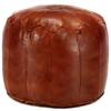 Day and Night - Day and Night Pouf 40x35 Cm Genuine Tan Goat Leather