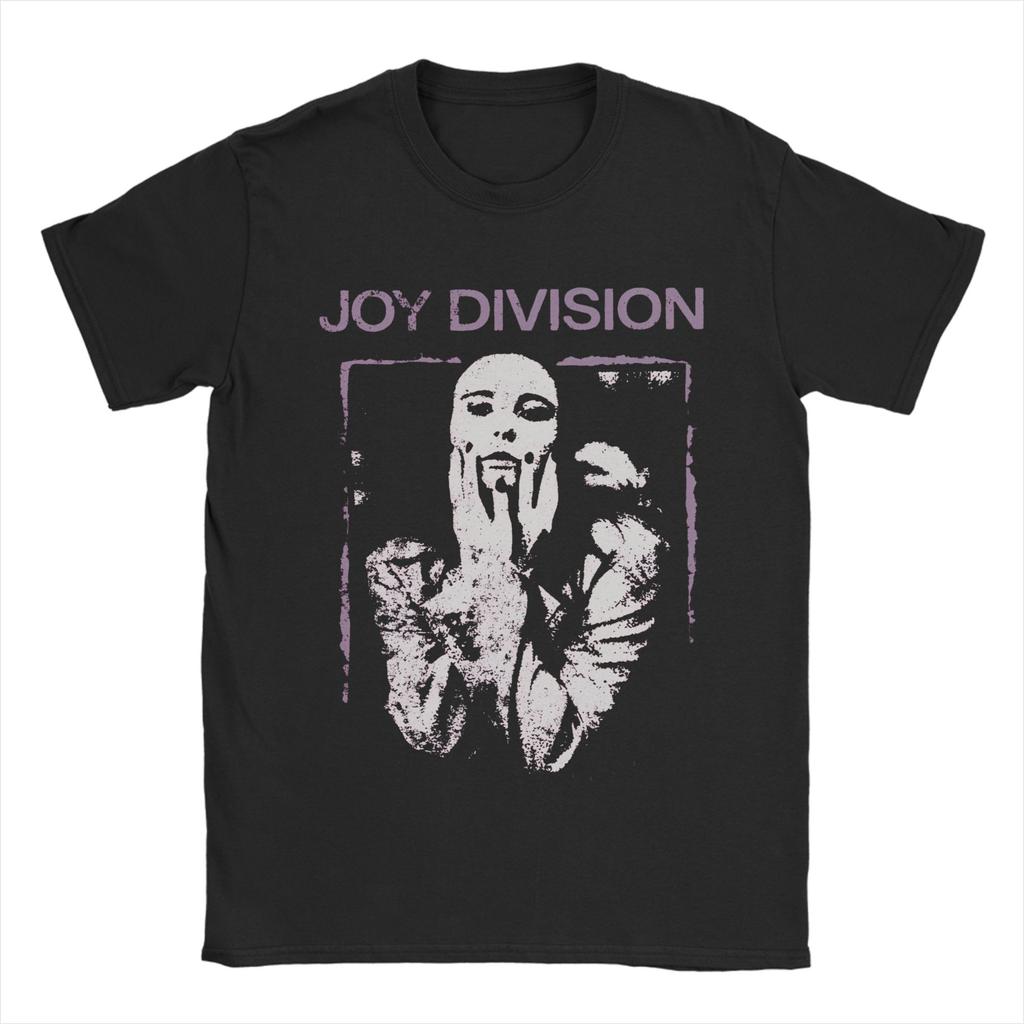 Retro Joy Division Japanese  Tshirts For Men Women 100%Cotton Short Sleeve Punk Rock Goth Crewneck Summer TopsTops
