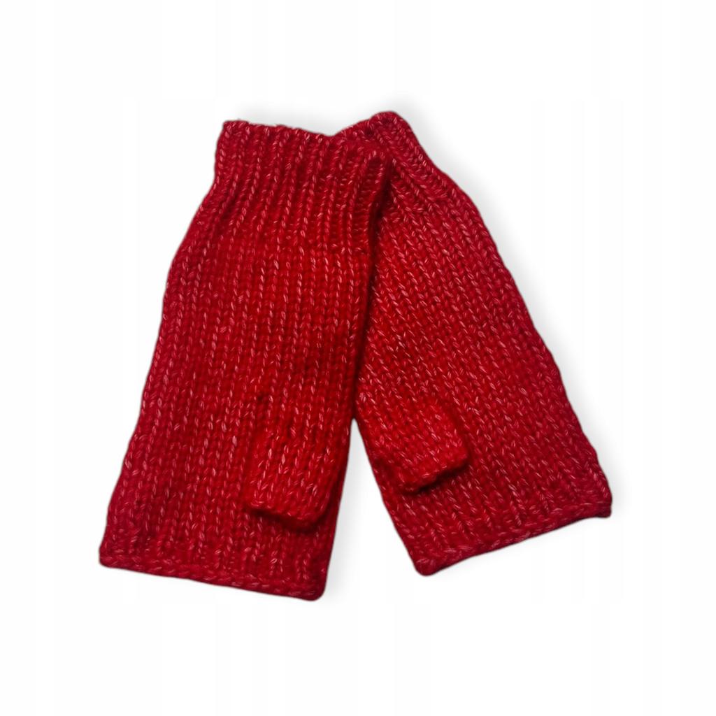 Red Fingerless Gloves Loft