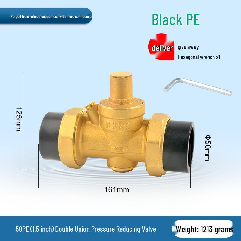 Water Pipe Pressure Reducing Valve for Home Heaters - PPR20/25/32, 4-Point PE Fitting