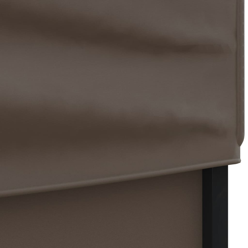 Foldable Party Tent with Side Walls Taupe 3x6 M