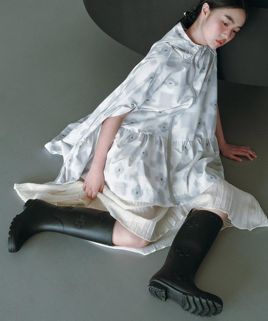 Rockfish Weatherwear [X Minjukim] Floral Patch Rain Boots Long - 4 Colors