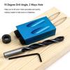 7/14/15Pcs Metal Pocket Hole Jig Kit 15 Degree Angle Drill Guide Set  Woodworking Tools