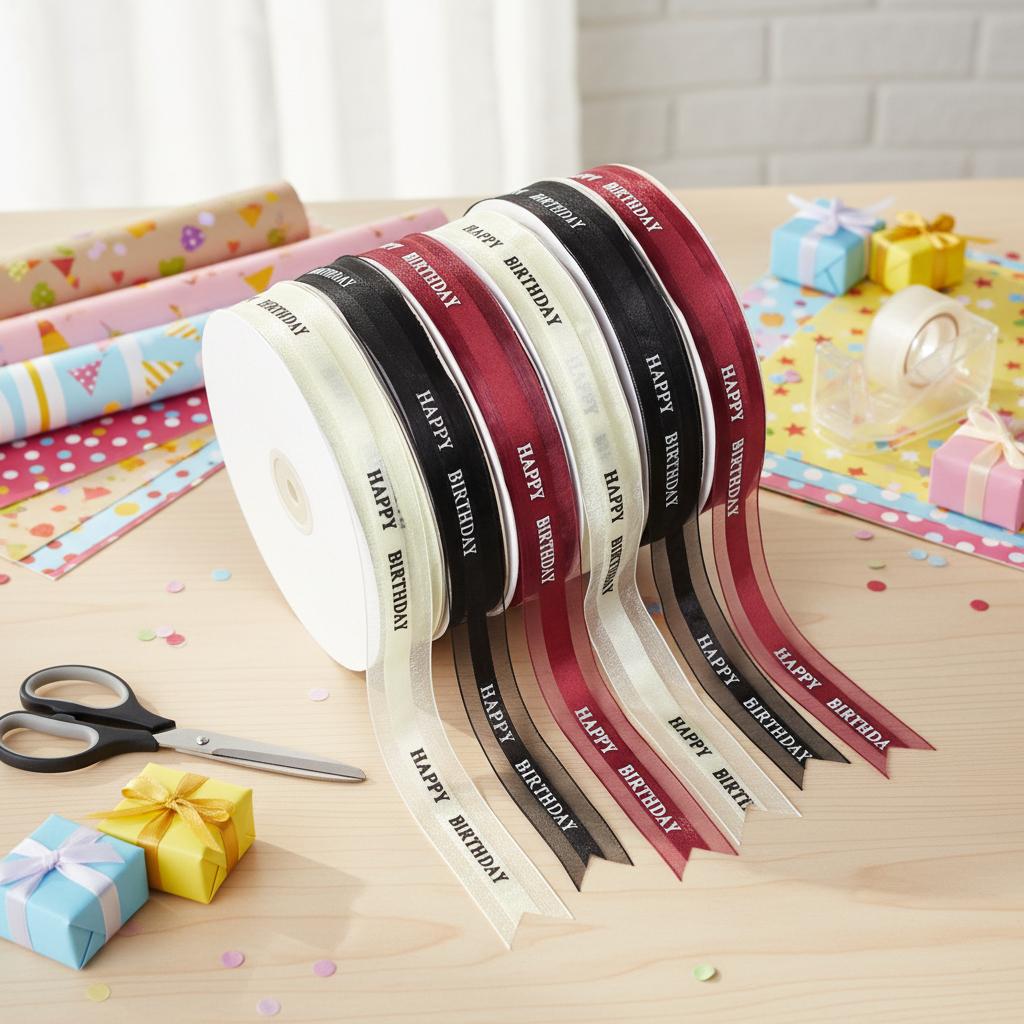 Luxury Transparent Metallic Organza Ribbon for Christmas Hair Accessories & Gift Packaging Eco-Friendly Handcrafted DIY
