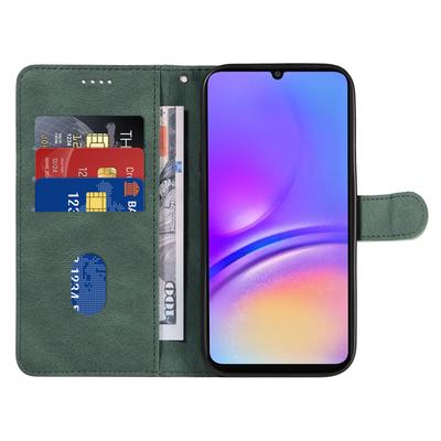 For Samsung Galaxy A06 4G Case Stand Wallet Leather Phone Cover Curved Line Wrist Strap