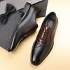 Fashion Men Dress Shoes Fashion Business Casual Leather Shoe Handcrafted Oxford Shoes Luxury Wedding Shoes for Men Lace Up Leather Shoe