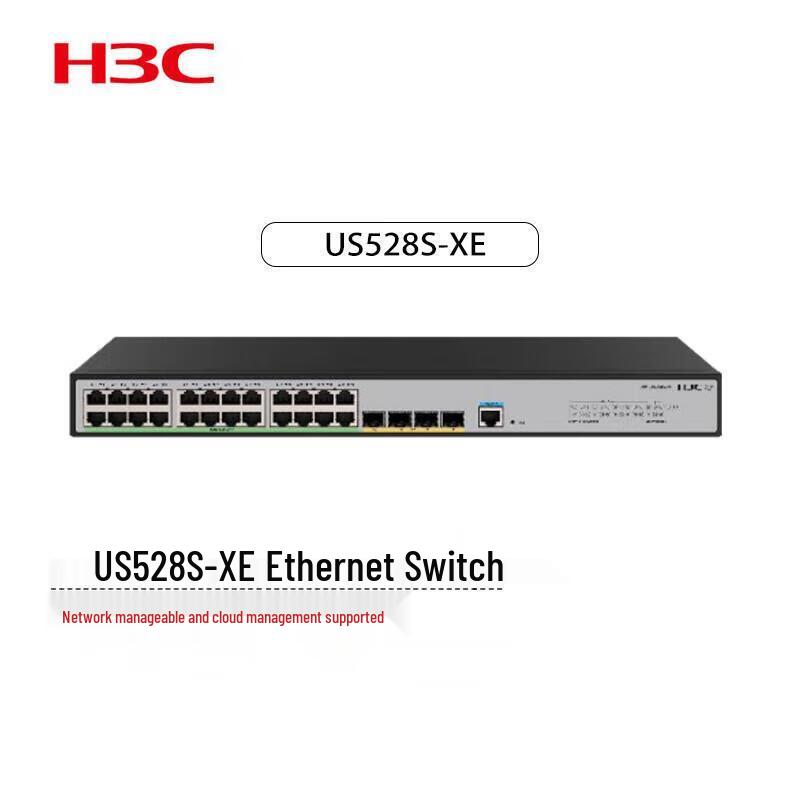 

H3C US528S-XE 28-Port Managed Layer 3 Switch