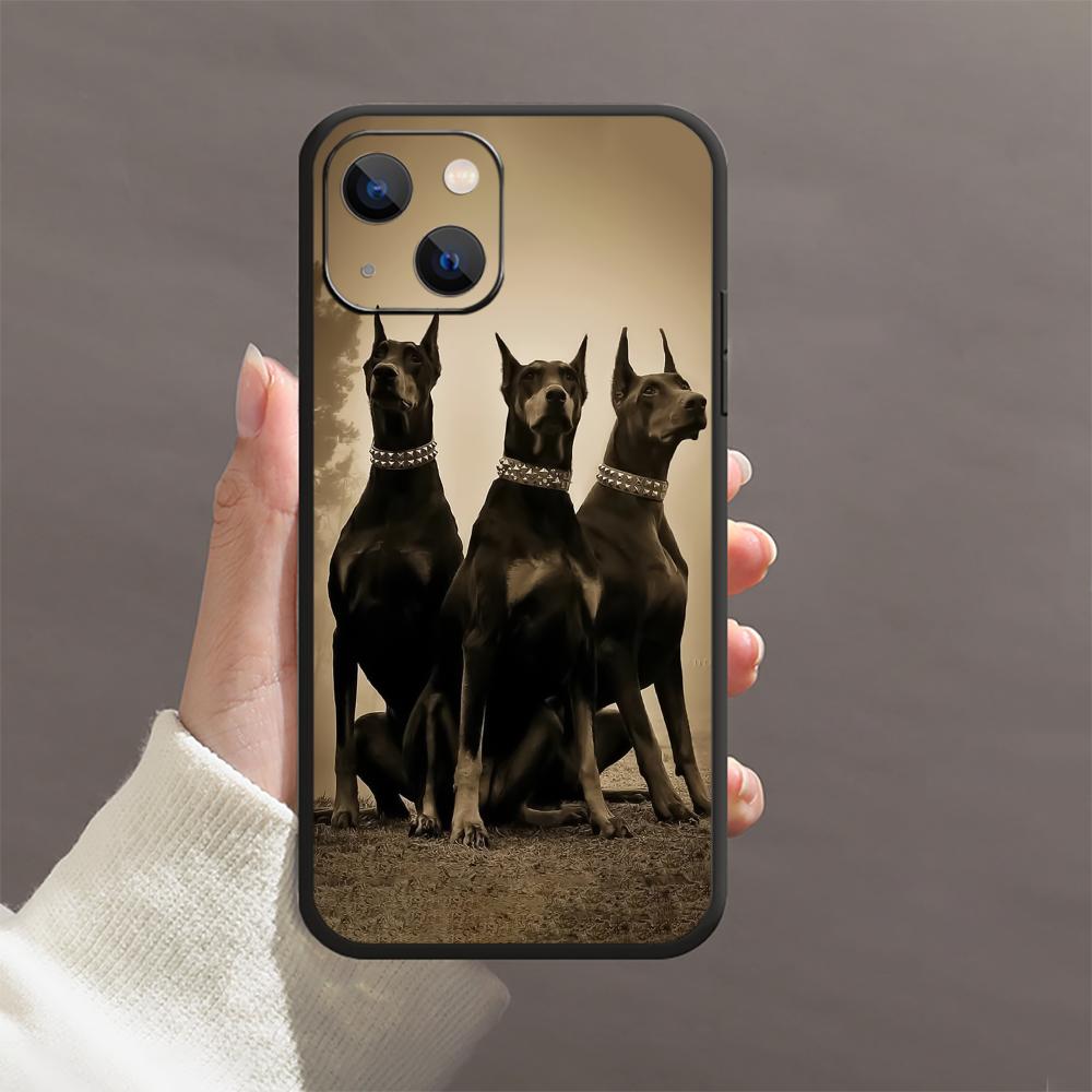 Dobermann Hund Tier Handyhülle für iPhone Samsung Galaxy Redmi Xiaomi Oppo OnePlus Note SA 7 8 9 10 11 12 13 14 20 21 22 23 53 54 Pro Max Ultra