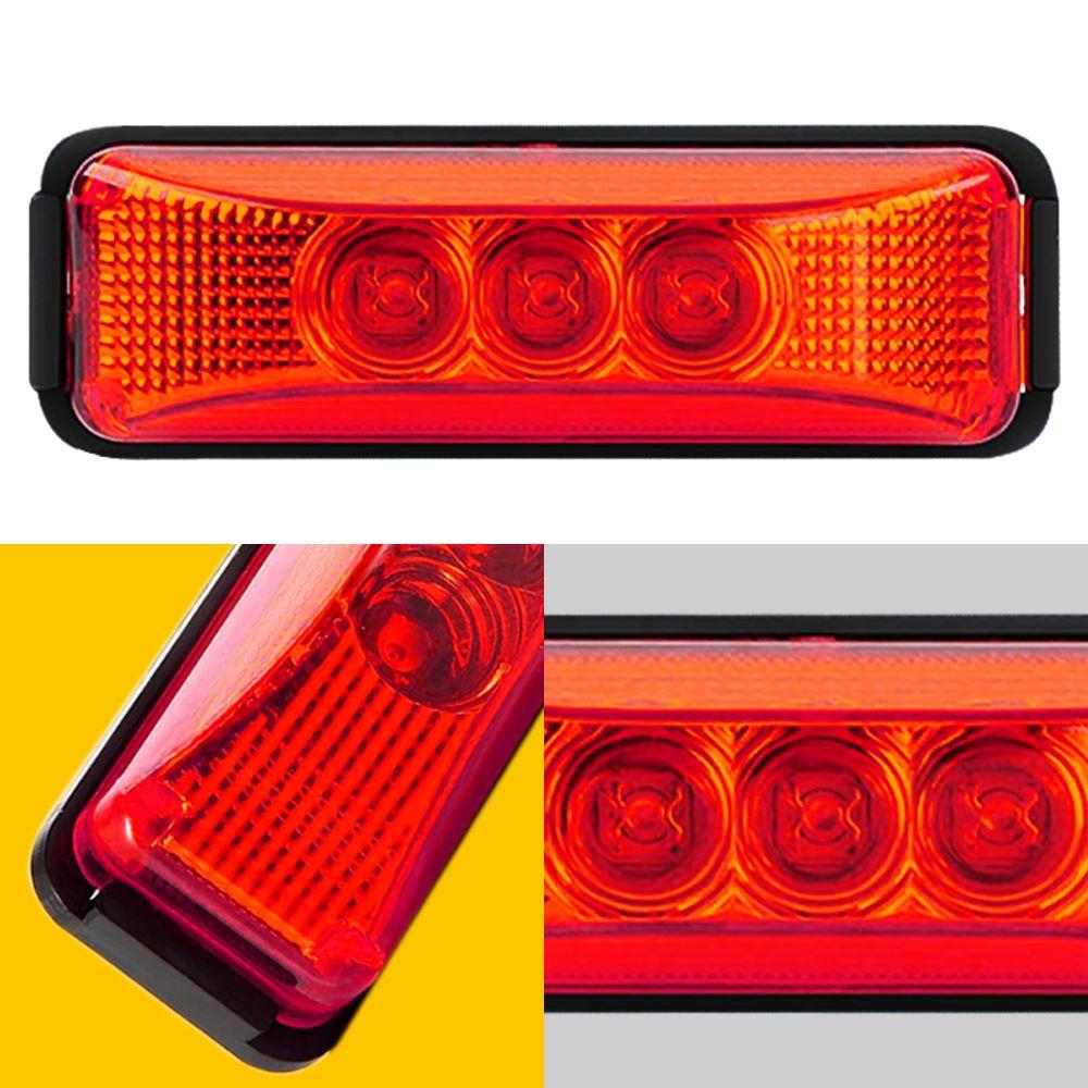 8x Red LED Side Marker Lights RV Truck Trailer Clearance Light Waterproof EOA