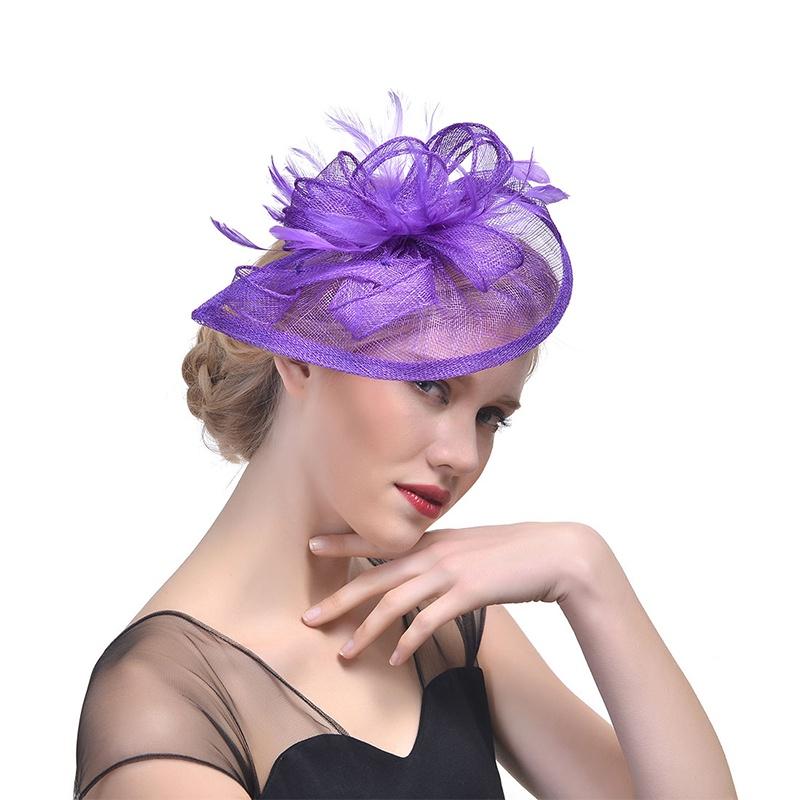 Ethereal Fairytale Silk Flower Feather Headpiece For Women