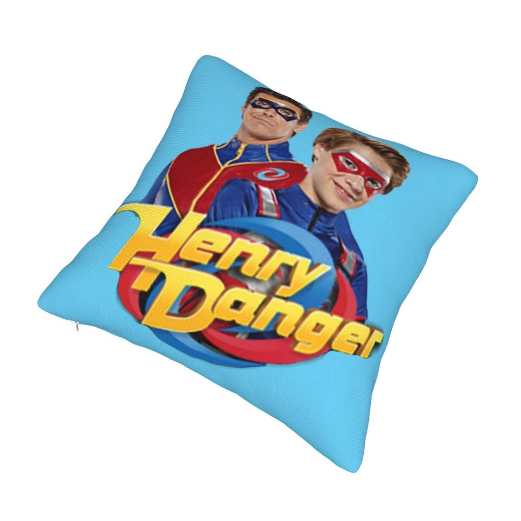 Henry Danger And Captain Man Pillowcase Printing Polyester Cushion Cover Decoration Throw Pillow Case Cover Home Square 45X45Cm