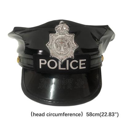 Pour chapeau d'officier de police, chapeau d'uniforme de costume pour femmes, chapeau de vendeur de journaux pour la police