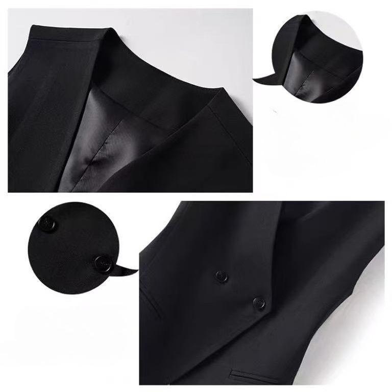 Elegant Slim Fit Women Suit Vest Spring Autumn Short Waistcoat Stylish Outerwear Fashion
