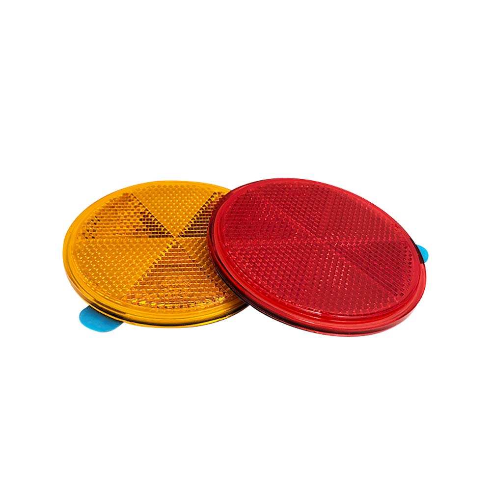 BAR Autotech Reflector, Large Size, Reflector, Round, Taped Type, Truck, Card Trailer, Car, Bicycle,