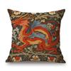 Classic Morris Flower Style Animals Deer Bird Horse Butterfly Night Owl Home Decorative Pillow Case Linen Sofa Cushion Cover