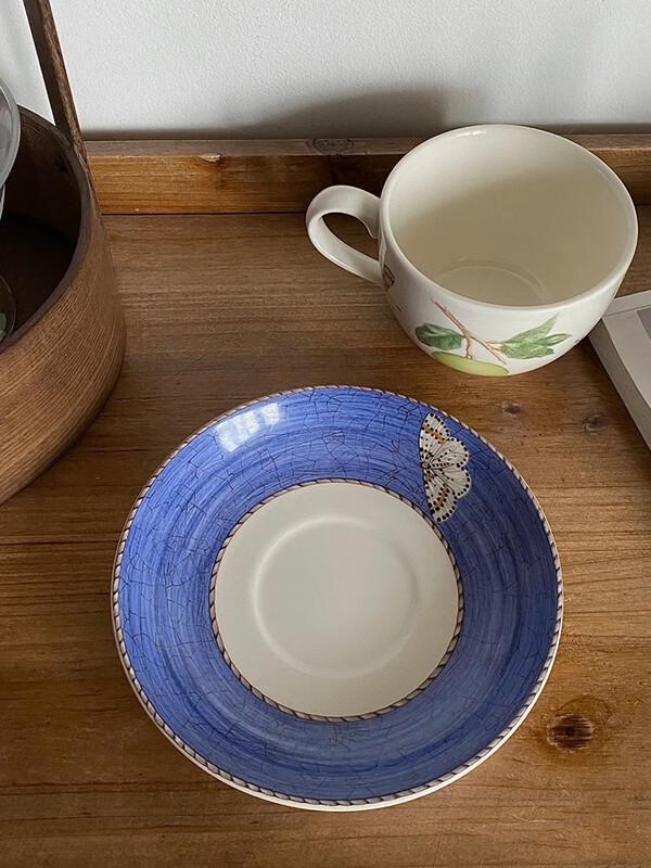 Wedgwood Sarahs Garten Keramik Tasse & Untertasse Set