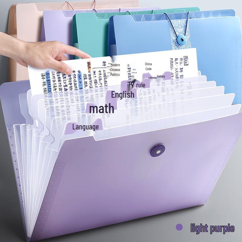 A4 12-Pocket Accordion File Folder