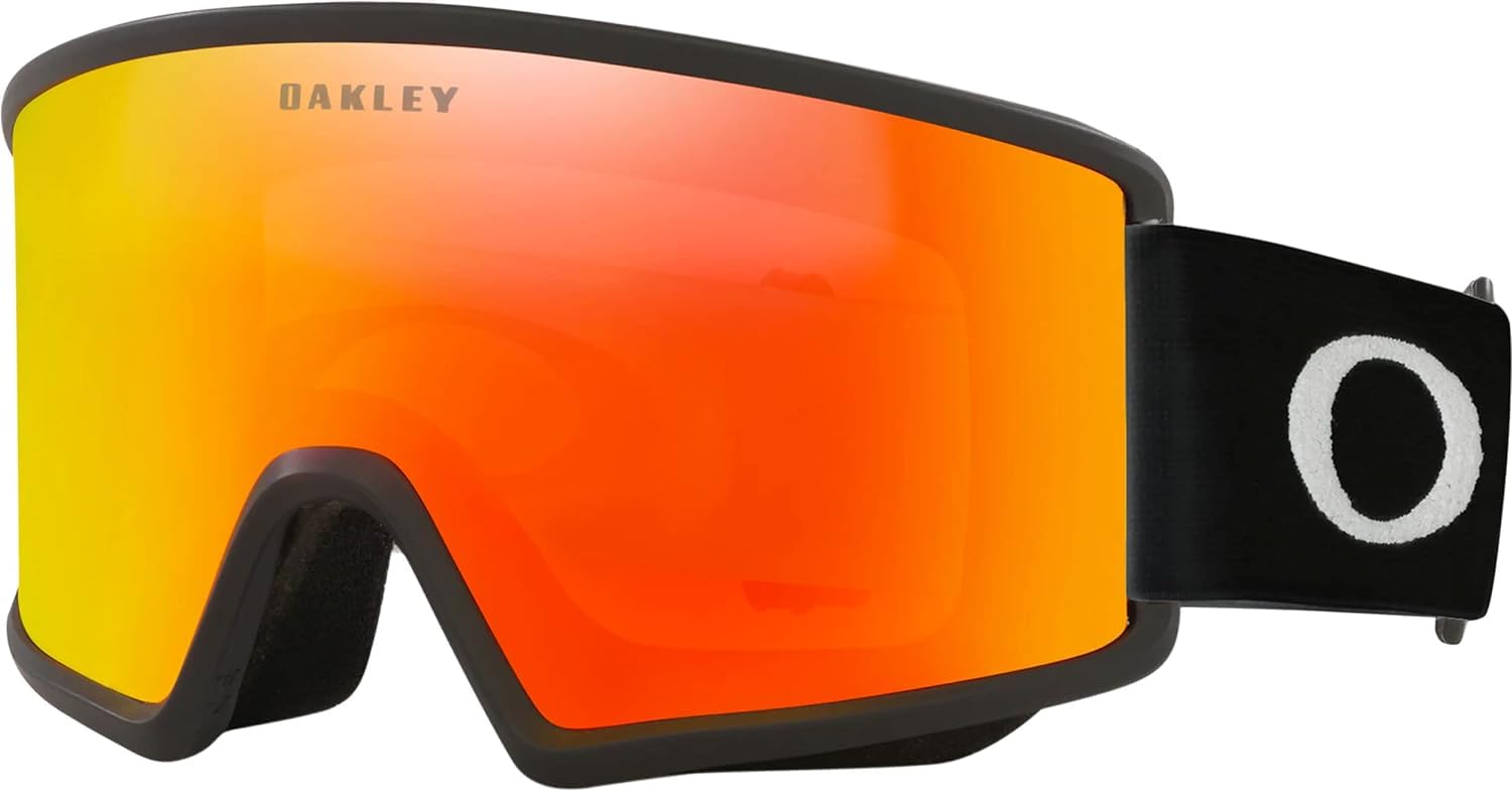 Очки МАТОВЫЕ IRIDIUM Один размер TARGET LINE L ПЕРСИКОВЫЙ СТЕКЛО Ударопрочные [Oakley] ЧЕРНЫЙ/ОГОНЬ &