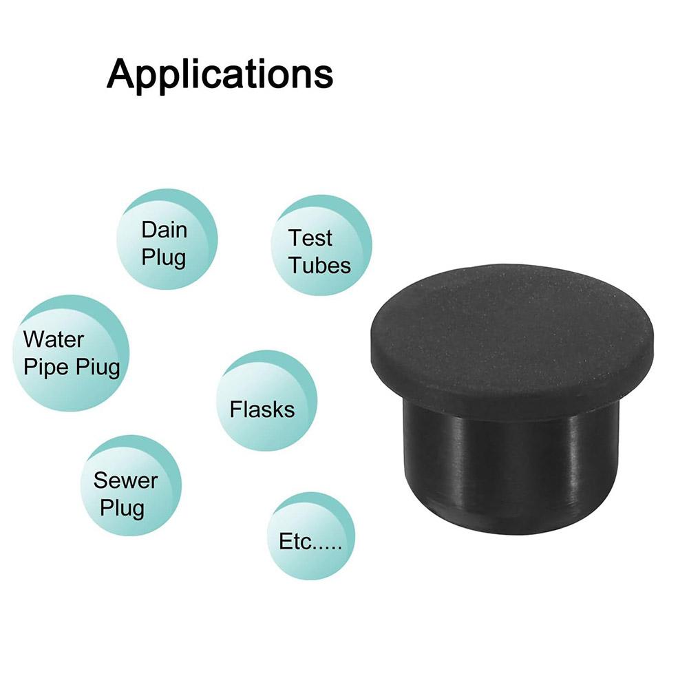 2026 12Pcs Soft Silicone Rubber Plugs= For 9-14mm Holes Durable= Flexible Stoppers Laboratory And Household Applications