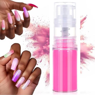 12 Colors Quick Ombre Spray Acrylic Powder for Nails Neon Gradient Pastel with Amazing Effect Professional Nail Dip Powder