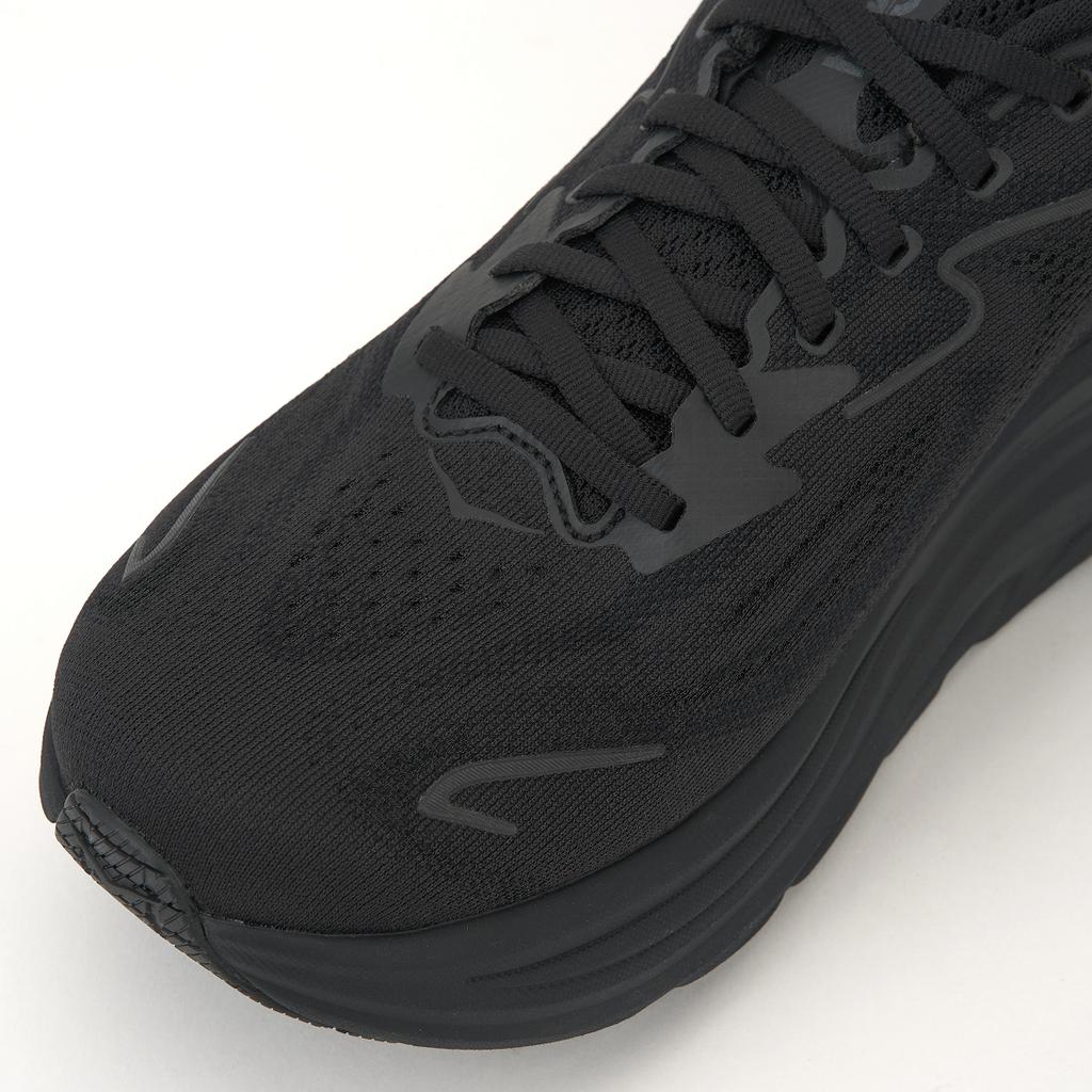 HOKA Clifton 10 Wide Triple Black Men Sneakers 1162032-BBLC