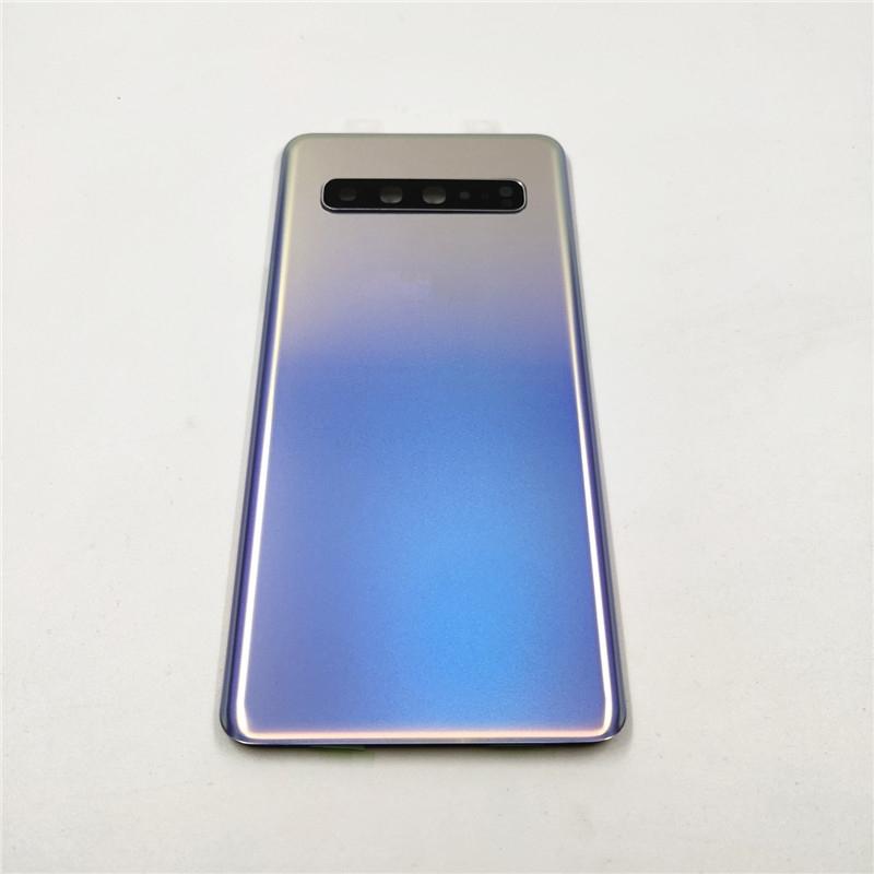 For Samsung Galaxy S10 5G G977 G977F 5G Version Battery cover Rear Glass Rear With Camera Lens