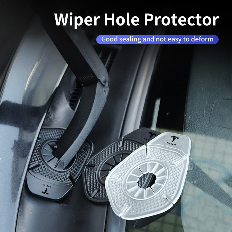 2PC Car Valve Windshield Wiper Protective Cover Dust Wiper For Tesla Model 3 Model S Model X Model Y 2022 2026 Roadster