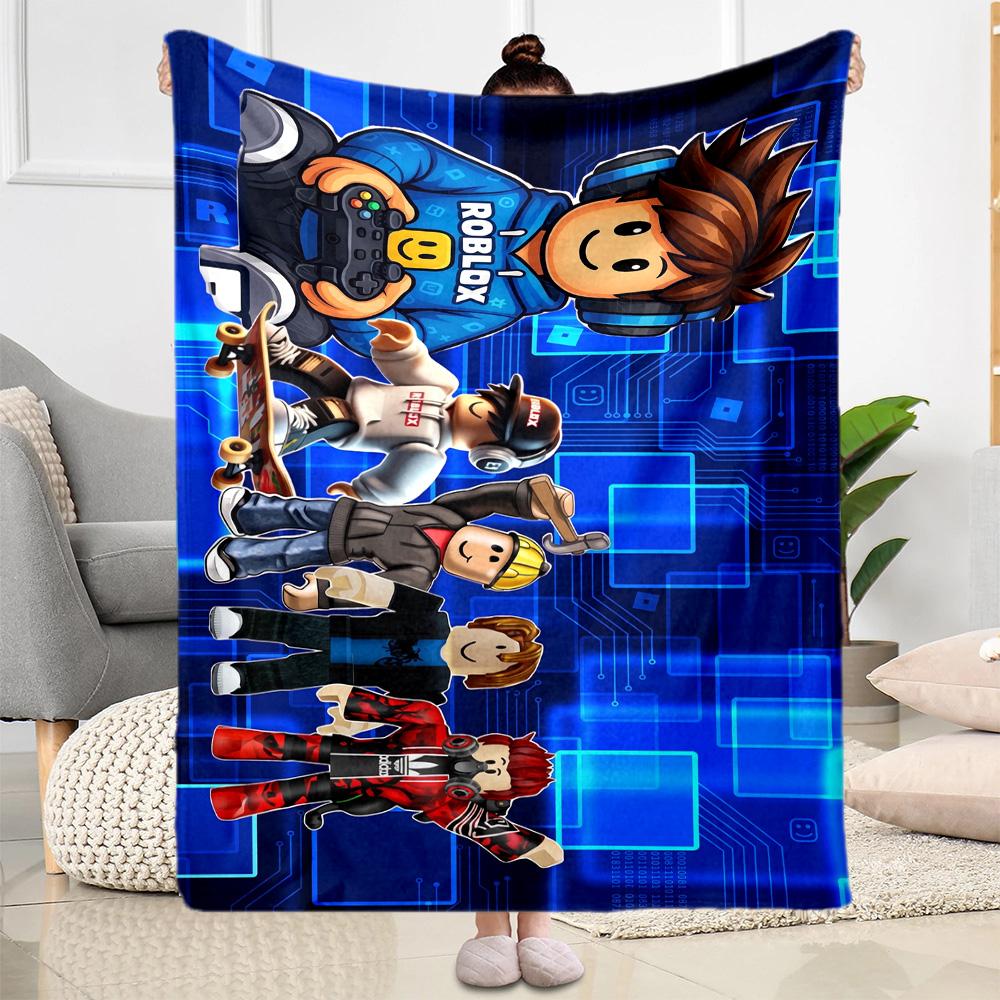 Roblox 37 Blanket Comfortable Great for Office Bedding Bed for All Occasions Playful Design Gifts For Family Or Friends