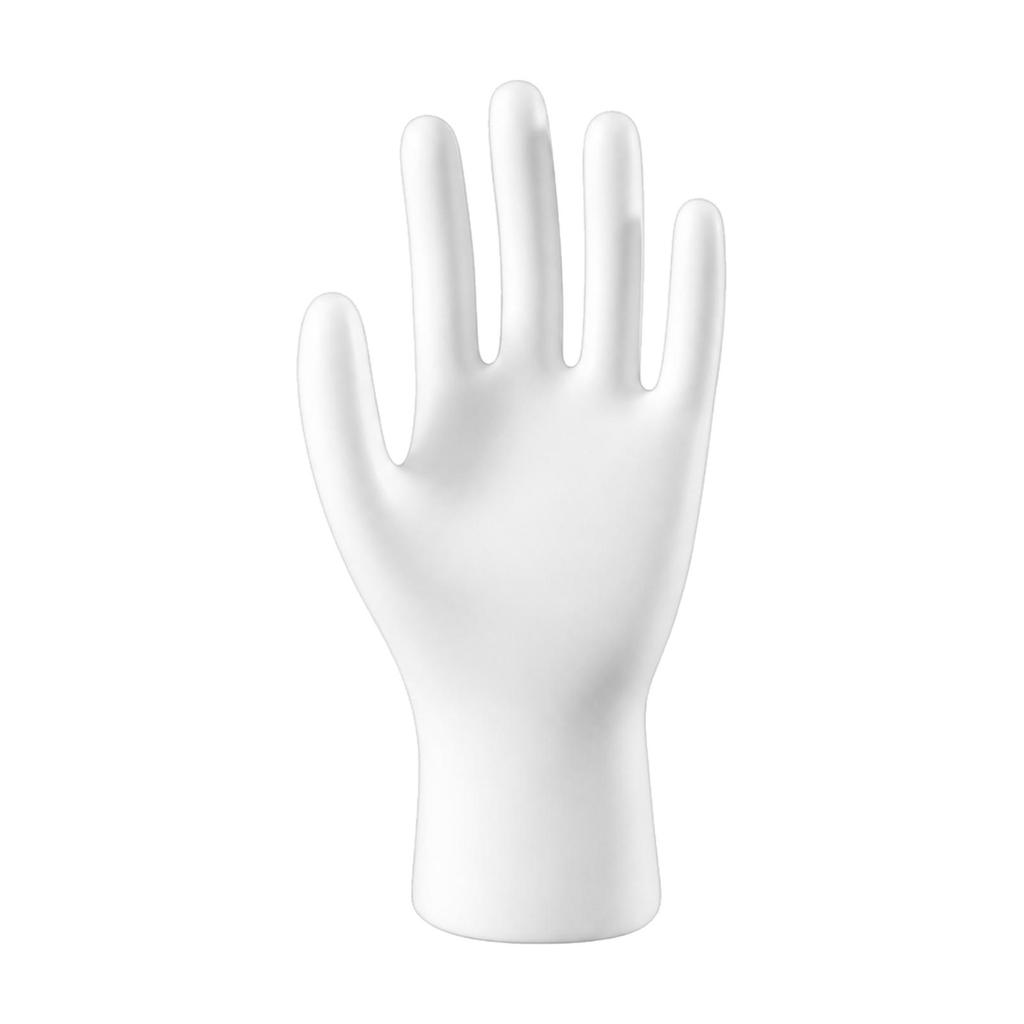Vergrößerter Handumriss mit erweitertem Handgelenk Realistisches männliches Handmodell Authentische Handschuh-Auslage für