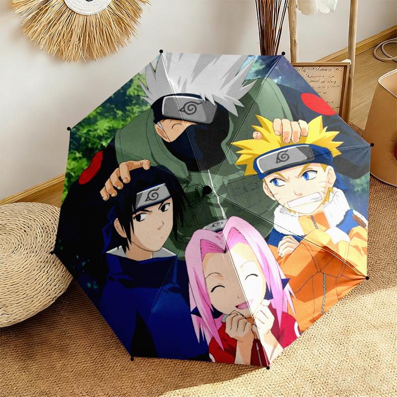 Berühmter Cartoon NARUTO Protagonist Uzumaki Naruto. Cartoon-Schirm, faltbar, Haushaltsartikel, Eisenkunst, Sonnenschirm für draußen, H6