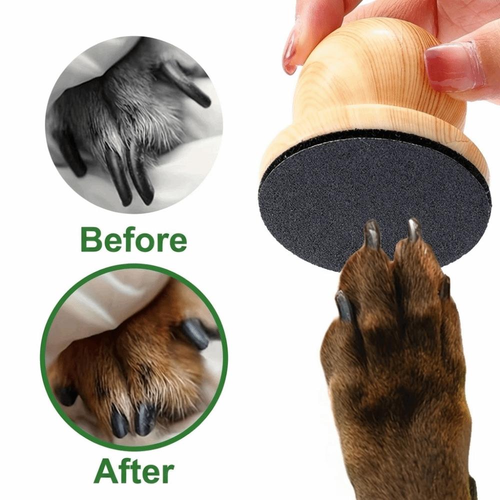 Wooden Board Dog Nail File 3 Pcs Replaceable Sandpaper Easy To Use Cat Nail File Durable Pet Toenail Grinder Training Tool